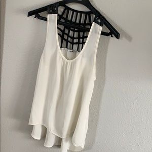 Off white and black strapy tank small